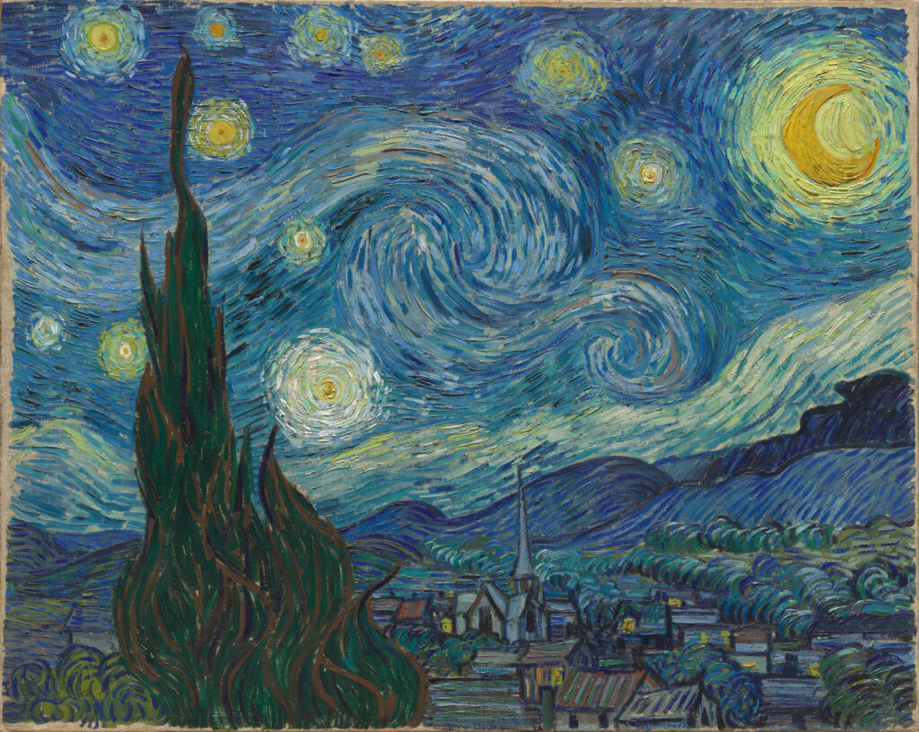 The Starry Night Vincent van Gogh Post Impressionism painting MoMA